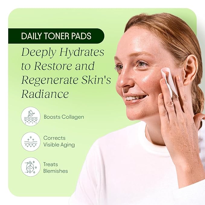 Toning Polish Pads - Korean Skincare for Dark Spots, Wrinkles & Dull Skin - Hydrating Facial Treatment with Snail Mucin, Niacinamide, Peptides & Centella - 2-Pack, 200 Pads