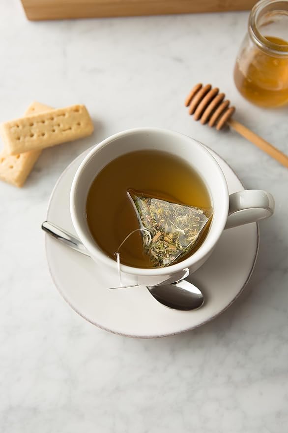 Two Leaves and a Bud Organic Chamomile Tea Bags, Naturally Caffeine Free, Whole Leaf Herbal Chamomile Tea in Compostable Sachets, 100 Count (Pack of 1)