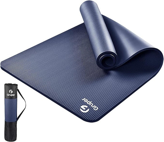 Yoga Mat Non Slip NBR Thick Yoga Mat, 72"L x 32"/24"W x 0.6"/0.4"TH (185cm x 80cm/61cm x 15mm/10mm), Anti-Tear Exercise Mat with Carrying Strap and Bag, Workout Mats for Yoga, Pilates, Floor Exercises