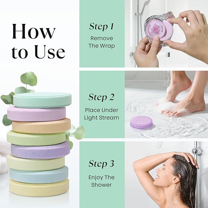 Shower Steamers Aromatherapy – Birthday Gifts for Women Teen Girls Mom, Natural Essential Oils Bath Bombs for Relaxation Home SPA, Christmas Stocking Stuffers White Elephant Gifts for Adults