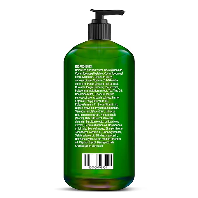 Majestic Pure Tea Tree Shampoo for Men and Women -16 fl oz - Hydrating Formula Fights Dandruff, Lice and Itchy, Irritating or Dry Scalp - For All Hair Types - Sulfate Free