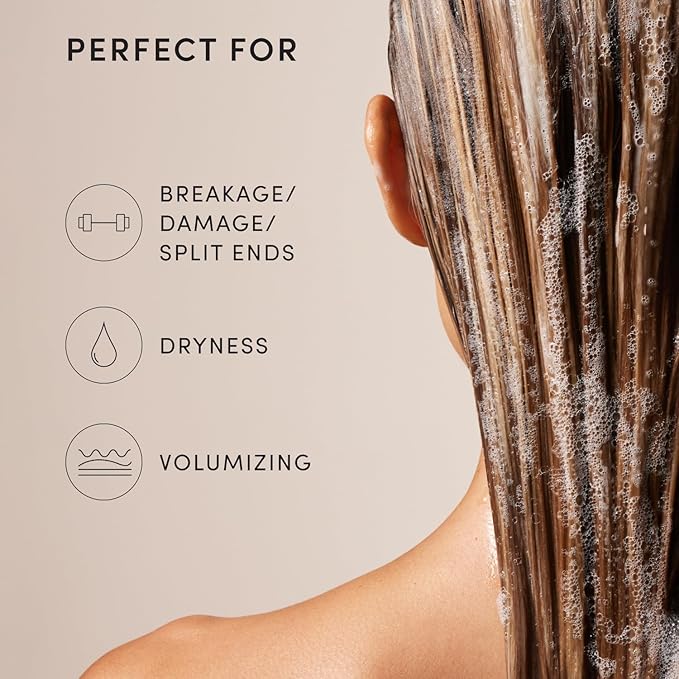 OUAI Fine Hair Shampoo - Volumizing Shampoo for Fine, Flat Strands - Made with Biotin, Keratin & Chia Seed Oil - Strengthens, Nourishes & Thickens - Color-Safe & Sulfate Free Hair Care (10 Fl oz)