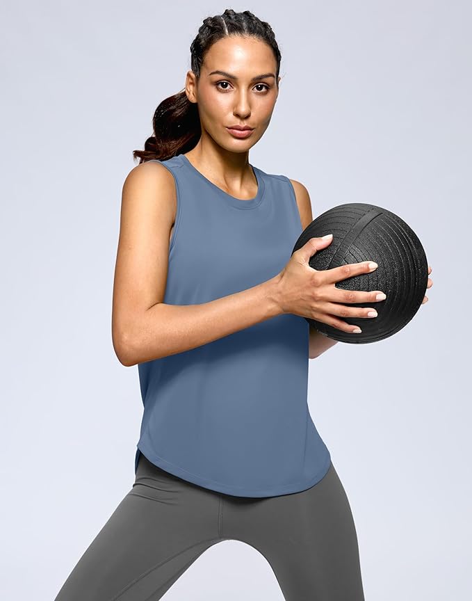 G Gradual Women's Workout Tank Tops Lightweight Sleeveless High Neck Athletic Shirts for Running Gym Tennis Pickleball