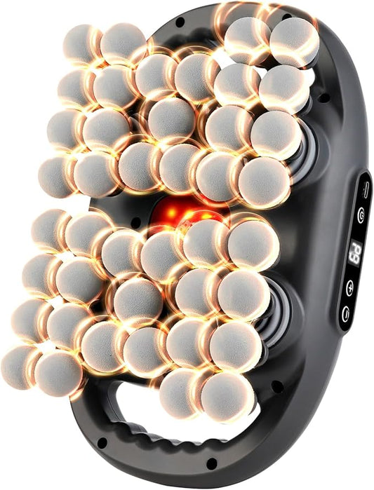 Massage Gun, 42 Head Foot Back Neck Shoulder Massager with 9 Adjustable Multi-Modes & Intensities, Fascia Gun for Athletes, Birthday Gifts for Men