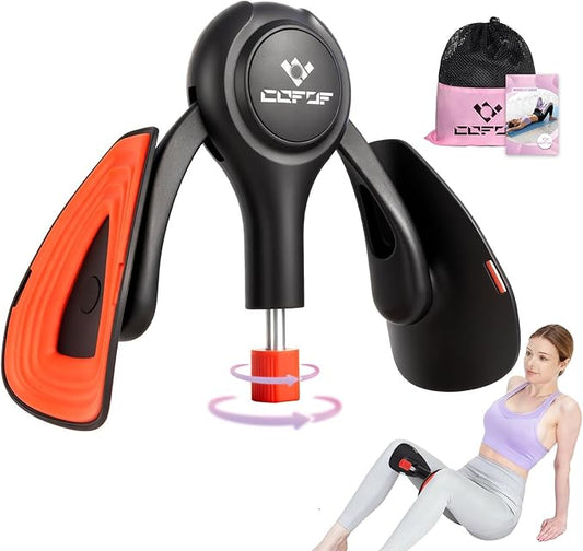 Thigh Trainer for Women, 15-70LB Adjustable Resistance Inner Thigh Exerciser for Pelvic Floor Muscle Repair, Thigh Trainer Kegel Exercise for Shaping, Yoga & Weight Loss at Home Gym