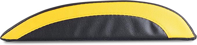 ProsourceFit Abdominal AB Mat 15" x 12" High Density Core Trainer, Black/Yellow