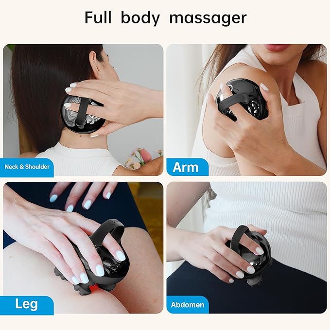 COMFIER Cordless Head Massager Scalp Massager Hair Growth with 3 kneading Modes,Waterproof Hair Massage with 8 Claws for Deep Cleansing,Body Cat Head Scratcher,Gift for Women,Men