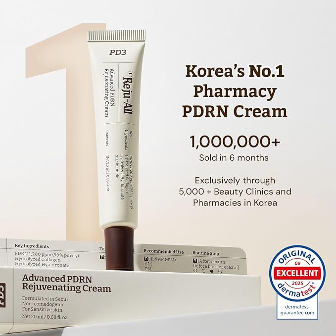 Repair & Tone Duo: Advanced PDRN Rejuvenating Cream + Advanced Retino-Mela Serum - Face Moisturizer & Retinol Serum for Firming & Smooth Skin, Korean Pharmacy Anti-Aging Skin Care