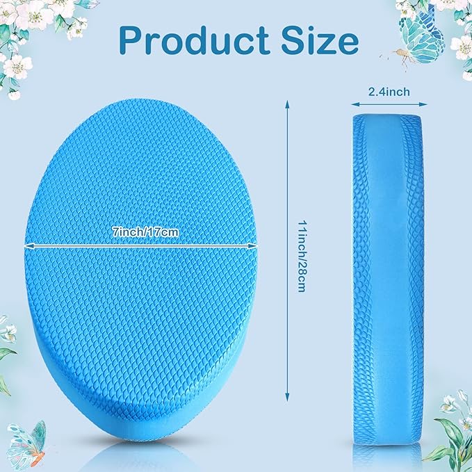 Hanaive 3 Pcs Foam Pad Balance Mat Pad Soft Yoga Stability Trainer mat for Physical Therapy Rehabilitation Core Strength Training Device for Women Men