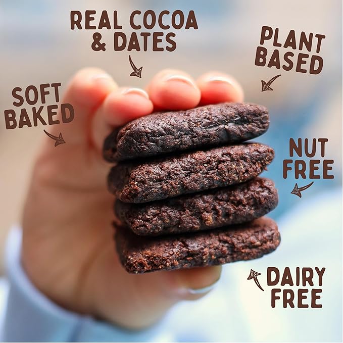 Nature’s Bakery Double Chocolate Brownie Bars, Whole Grains, Dates, and Cocoa, Plant Based, Dairy-Free, Snack Bar, 1 box with 12 Twin Packs (12 Twin Packs)