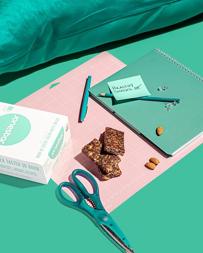 JONESBAR (Tropical Pack, 24 Bars (2 Boxes)) USDA Organic Fruit & Nut Bar, Non-GMO, Kosher, Vegan, Gluten Free, Simple Snack Bar