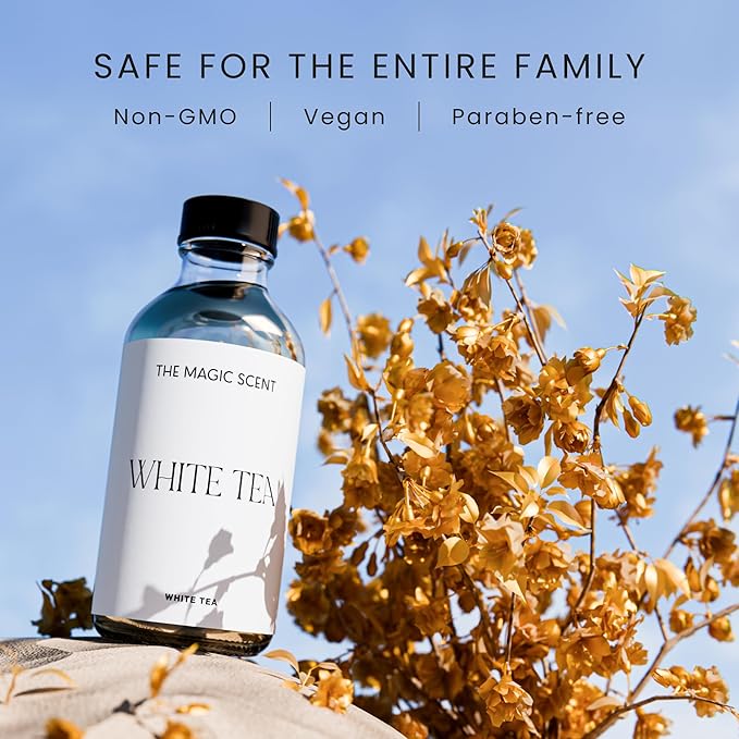 The Magic Scent White Tea Diffuser Oil - Hotel & Home Luxury Scents - Diffuser Oil Scents for Home Designed for Use in All Diffusers - 16.9 fl oz, 500 mL
