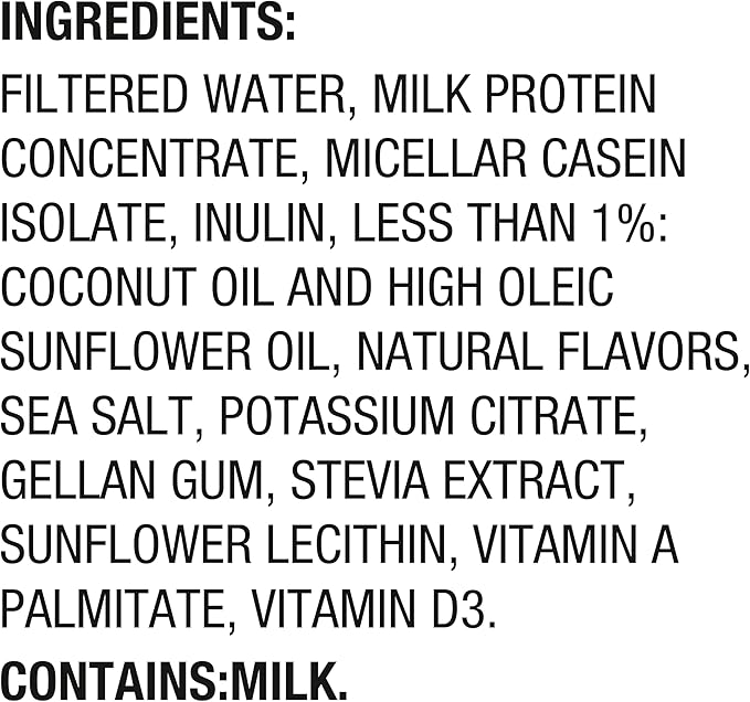 Oikos Protein Shake, Salted Caramel, 30g High Protein Drinks, Shelf Stable, Ready to Drink, 5g Prebiotic Fiber, 12 fl oz Bottle, 4 Count
