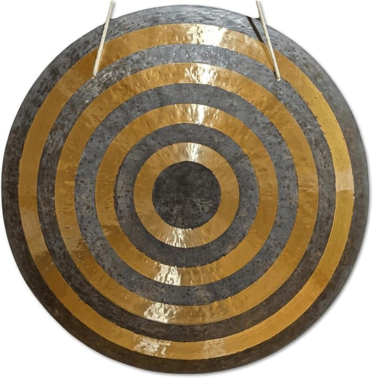 Chinese Wind, Sun, Horizon & Eclipse Gongs. Handmade Premium Quality for Sound Healing & Meditation (Sun Gong, 20")