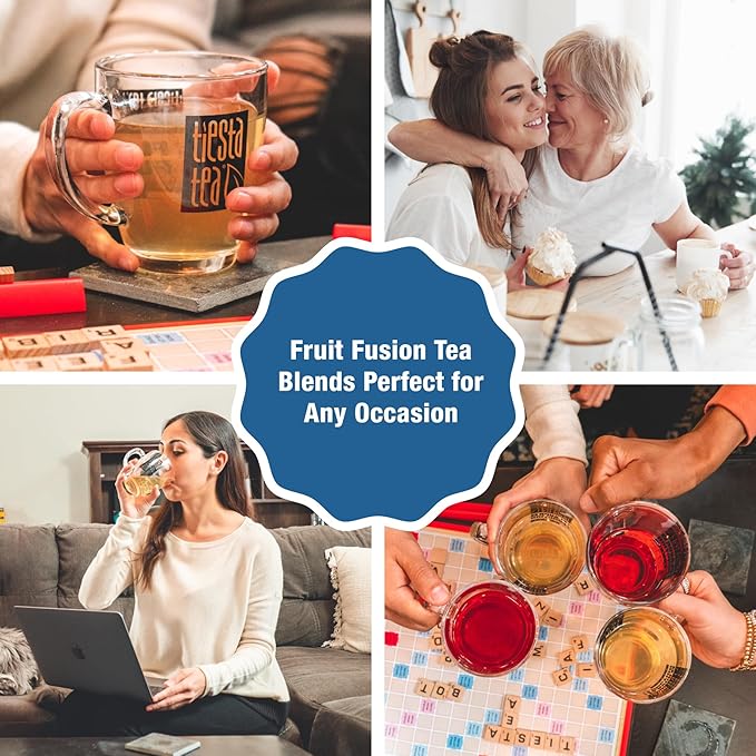 Tiesta Tea - Blueberry Wild Child, Loose Leaf, Blueberry Hibiscus Herbal Tea, Premium Non-Caffeinated Blend, Hot or Iced & Brews Up to 250 Cups, 16oz Bulk Pouch & 5.5oz Refillable Tin Combo