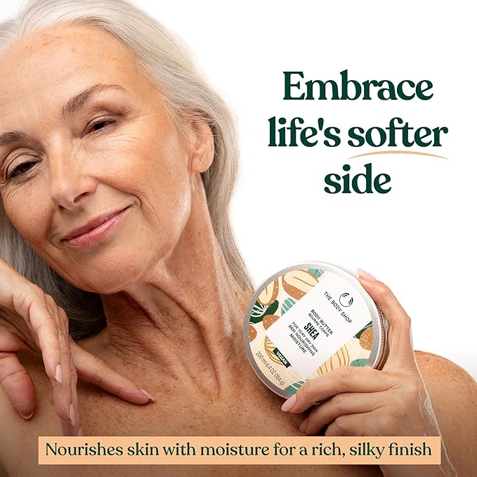 The Body Shop Shea Body Butter – Hydrating & Moisturizing Skincare for Very Dry Skin – Vegan – 6.4 oz