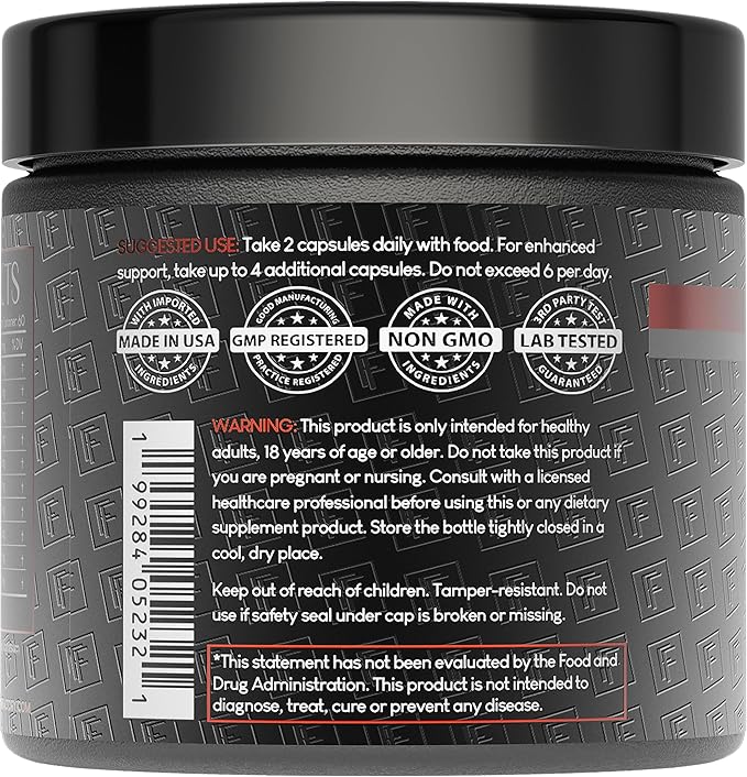 Formulation Factory Primal Power 10-in-1 Grass-Fed Organ Supplement with Beef Liver, Heart, Marrow, Testicle, Kidney, Supports Vitality, Hormones, Energy, Immunity (6 Month Supply, 360 Capsules)