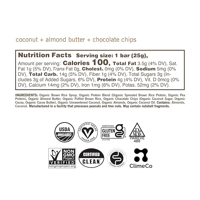 GoMacro MacroBar Mini Organic Vegan Protein Bars, Variety Pack, 0.9 Oz, 24 Count