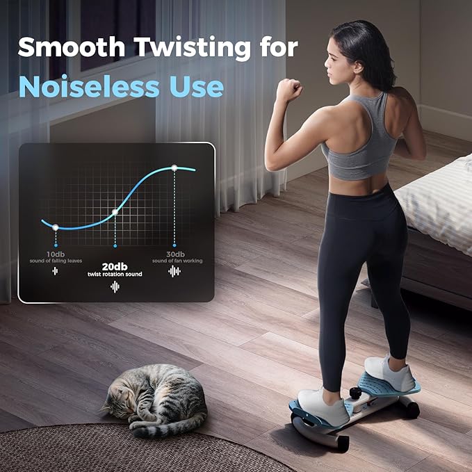 Ab Twister Board, Waist Twisting Machine for Exercise, Waist Trainer for Core Abs Exercise, Home Gym Workout Equipment for Women, Noiseless, 300 lbs Capacity