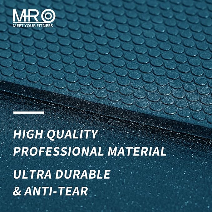 MRO Extra Large Exercise Mat For Home Gym, 8'x4.5'/7'x4.5'/6'x4.5'(7mm) Workout Mats for Gym Flooring, Non-Slip, Extra Thick Durable Cardio Mat, Ideal for Plyo, Weights, MMA, Jump Rope -Shoe Friendly