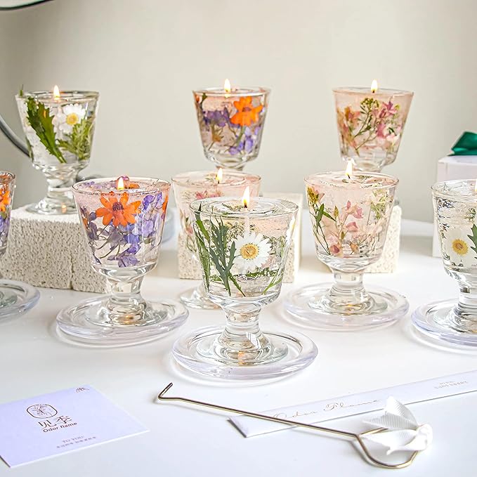 TooGet Transparent Jelly Wax DIY Candle Making Gel Wax Handmade Material Crystal Gel Candle for Candle Making and Handcraft Scente Candles Supplies - 14 OZ