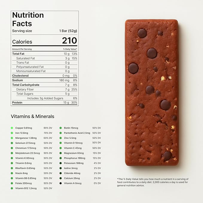 Novos Longevity Protein Bar - Peanut Butter - 15g Protein, 5 Longevity supplements, 20 Superfoods, Organic Olive Oil, Seed Oil Free, Targets Causes of Aging, Skin, Mind and Mood Support, 12-Pack