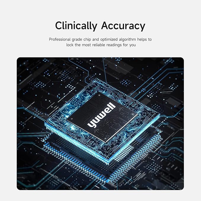 yuwell Blood Pressure Monitor, Large Upper Arm Blood Pressure Cuff, Digital Blood Pressure Machine for Home Use, Large Display, Stores 99 Readings, Voice Broadcasting with Power Adapter and Batteries