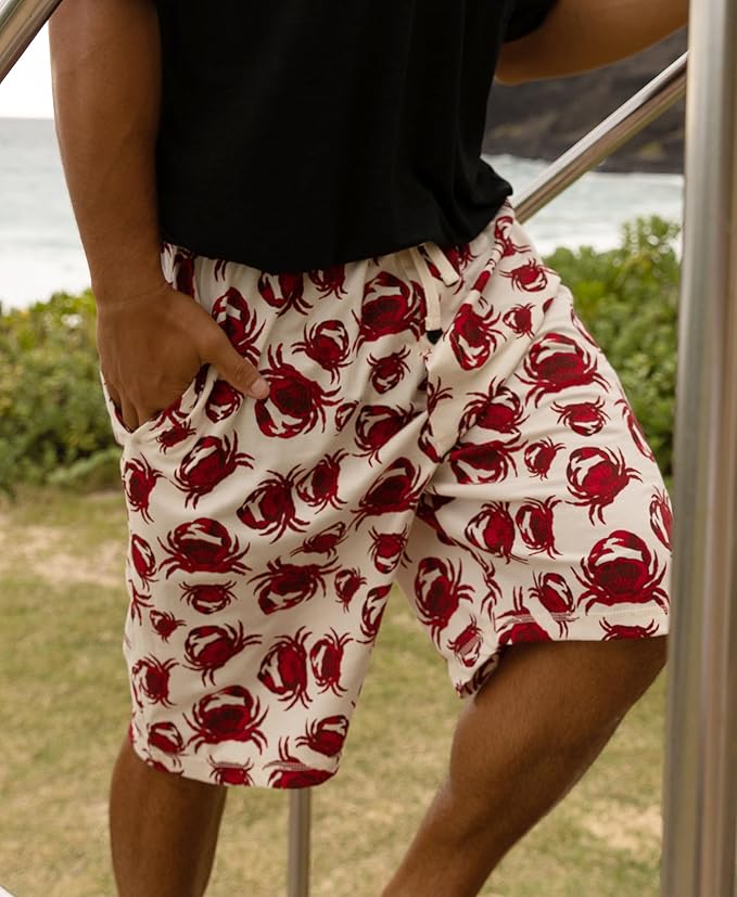 Lazy One Pajama Shorts for Men, Men's Pajama Bottoms, Sleepwear