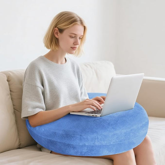 Gaming Pillow Arm Support Pillow for Bed & Sofa: Ergonomic U-Shaped Lap Pillow with Elbow Rest for Adults & Kids - Reduces Arm Pain & Fatigue During Gaming, Reading, Working & Crocheting