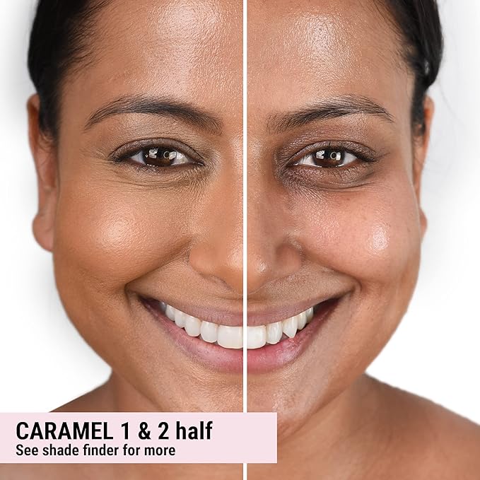 Loves-You-Back 3in1 Mineral Powder Foundation (CARAMEL 2) | Designed for acne-prone, sensitive skin | 3IN1 - Concealer, Foundation + Powder | No skin agitation with calming Zinc Oxide