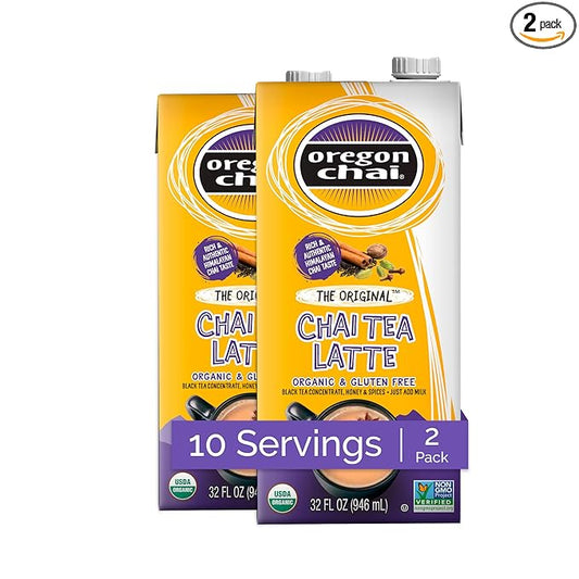 Oregon Chai Original Chai Concentrate, 32 Fluid Ounce (Pack of 2)