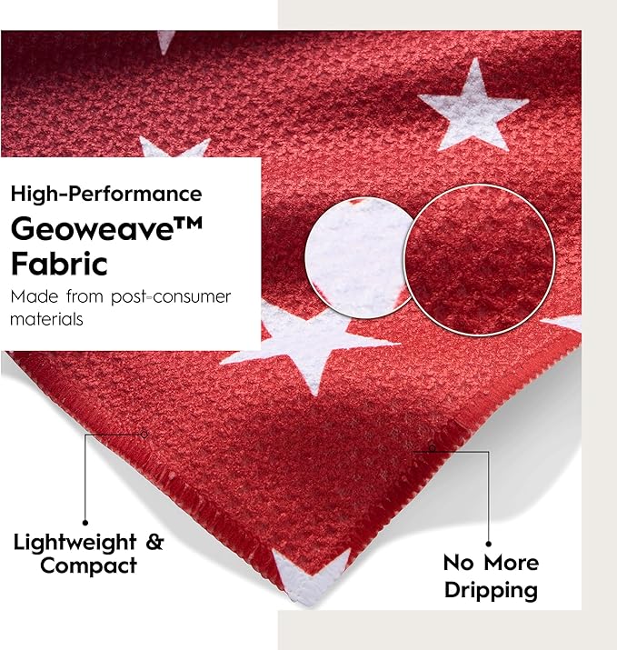 GEOMETRY Bar Towels for Kitchen Premium Towels for Cleaning Dishes & Glassware - Absorbent & Fast Drying Kitchen Towels - Gradient Star, 12" x 14" - 1-Piece