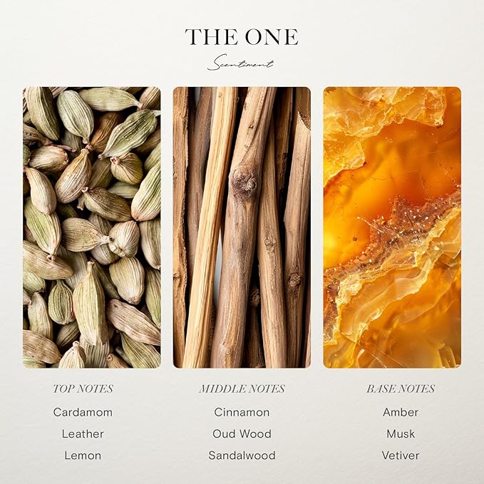 Scentiment Diffuser Oil - The One | Inspired by 1 Hotel® Miami Beach Lobby Scent | Aromatherapy Fragrance Oil | Notes of Cardamom, Leather, Lemon with Cinnamon & Sandalwood (120ml)