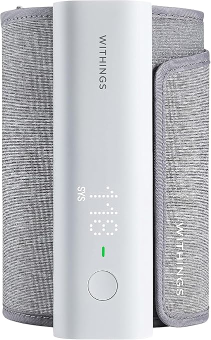 Withings BPM Connect - Digital Blood Pressure Cuff & Heart Rate Monitor - Blood Pressure Machine Arm Cuff, FDA Cleared, FSA/HSA Eligible, IOS & Android