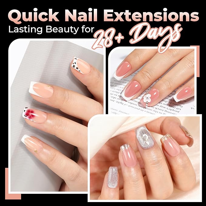 UNA GELLA Nail Tips Short Square, Pre-buff Matte Gel Nails Tips Short Square Nail Tips 120pcs Clear Full Cover False Fake Nails for Nail Extensions DIY Home Salon 12 Sizes for Women