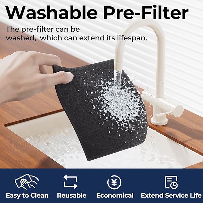 Air Purifiers for Home Large Room up to 2200sq.ft with Washable Filters, EVALIT Air Purifier for Bedroom with Fragrance, PM 2.5 Display Air Quality Sensor for Smoke Dust Odors, White, 1Pack+3Modes