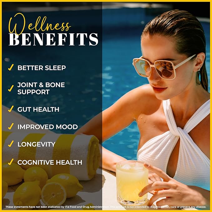 LEMON & CO. Liquid Collagen for Women | Lemon Collagen Water Mix with 5000mg Marine Collagen Peptides, Organic Lemons & Vitamin C | Daily Elixir for Skin, Nails, Hair, Gut | No Preservatives, No Sugar