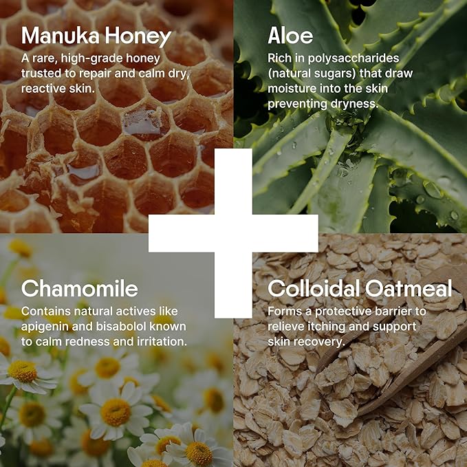 Clearbody Organics Oatmeal Lotion - 4 fl oz, Pack of 1 - Eczema Cream & Treatment - Natural Ointment for Eczema Manuka Honey Hydration Body Lotion