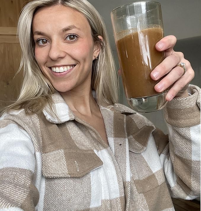 BIOptimizers Mushroom Coffee Alternative – Salted Caramel Drink – Lion’s Mane, Chaga, Reishi + Collagen Peptides for Focus, Energy & Gut Health – Adaptogenic Mushrooms & MCT Powder – 30 Servings