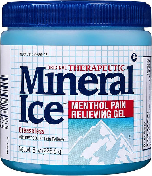 Mineral Ice Therapeutic Pain Relieving Gel, 8 Ounce