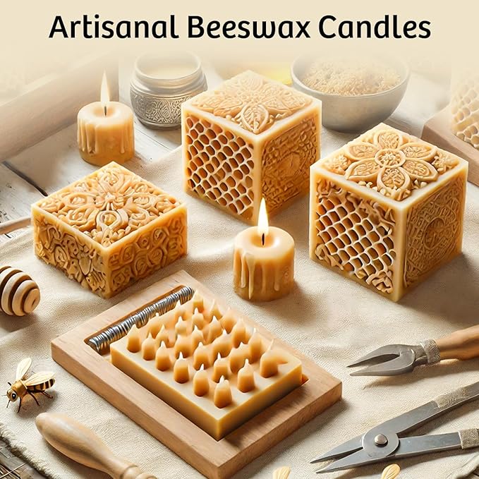 Beeswax Pellets for Candle Making – 5lb/10lb/40lb – Natural Beeswax for Candles, Lip Balms, and Skincare – Yellow Beeswax for DIY Projects – Ideal for Beginners and Experts（40lb）