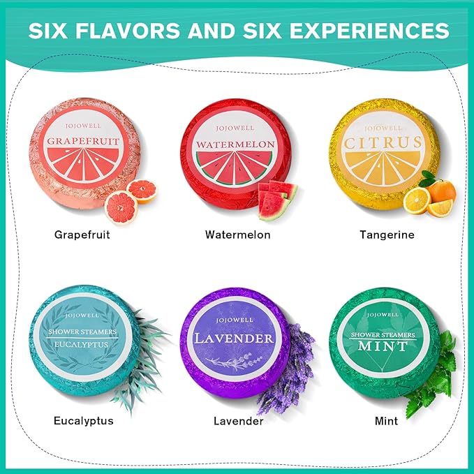 Shower Steamers Aromatherapy - 18 Pack Birthday Gifts for Women, Self Care, Christmas Gifts Stocking Stuffers for Adults, Women, Men, Mom, Teens, White Elephant, Relaxation Home SPA