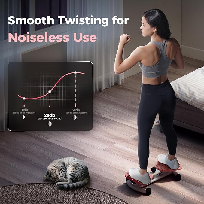 Ab Twister Board, Waist Twisting Machine for Exercise, Waist Trainer for Core Abs Exercise, Home Gym Workout Equipment for Women, Noiseless, 300 lbs Capacity