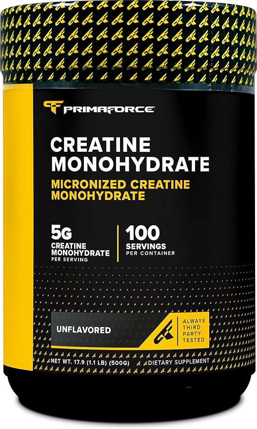 Primaforce Micronized Creatine Monohydrate Powder 500 Grams (1.1 Pounds)