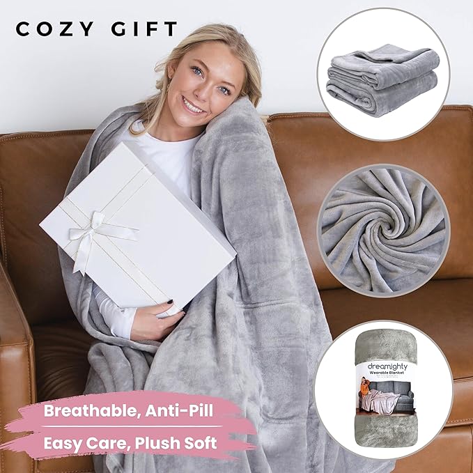 Wearable Blankets for Women, Adult Wearable Blanket Men, Top Christmas Gifts for Women, Wife Birthday Gift Ideas