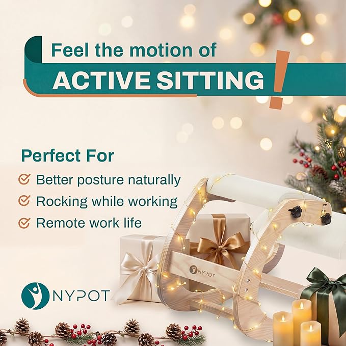 NYPOT Ergonomic Kneeling Chair with Adjustable Seats - Knee Chair for Posture Correction & Kneel Rocking Stool for Desk - Back Pain Relief for Home and Office, Supports 250 pounds - 5 Years Warranty