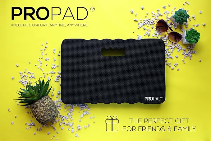 Thick Kneeling Pads, Garden Kneeler for Gardening, Bath Kneeler for Baby Bath, Kneeling Mat for Yoga, Knee Pad for Work, Floor Foam Pad, Extra Large (XL) 18 x 11 x 1.5 Inches, Black (Pack of 2)