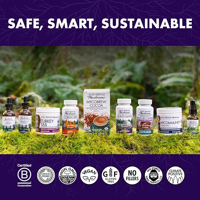 Host Defense Mesima Capsules - Herbal Antioxidant Activity & Immune System Support Supplement - Mushroom Supplement to Support Balanced Immune Response - 60 Capsules (30 Servings)*