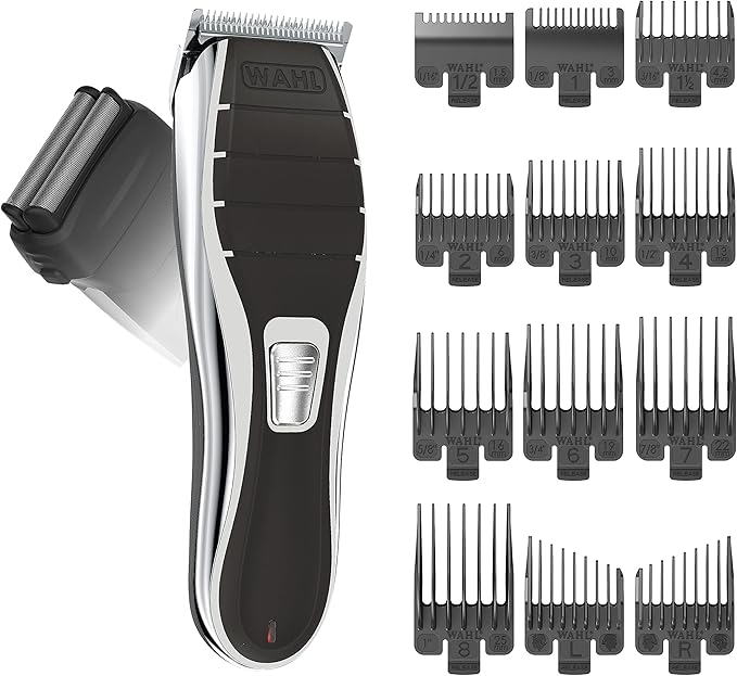 Wahl Clipper 2-in-1 Shaver and Hair Clipper Lithium-Ion Rechargeable Cord Cordless Hair Clipper and Shaver Combo Kit - Model 79568