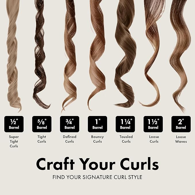HOT TOOLS 24K Gold Professional 1" Extended Barrel Curling Iron with Clamp for Bouncy Curls - 24K Gold Technology for Long-Lasting Results & Longer Barrel for Easy Styling (Pack of 6)